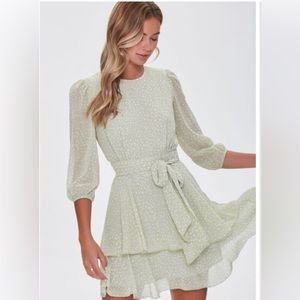 Spotted Print Mini Dress